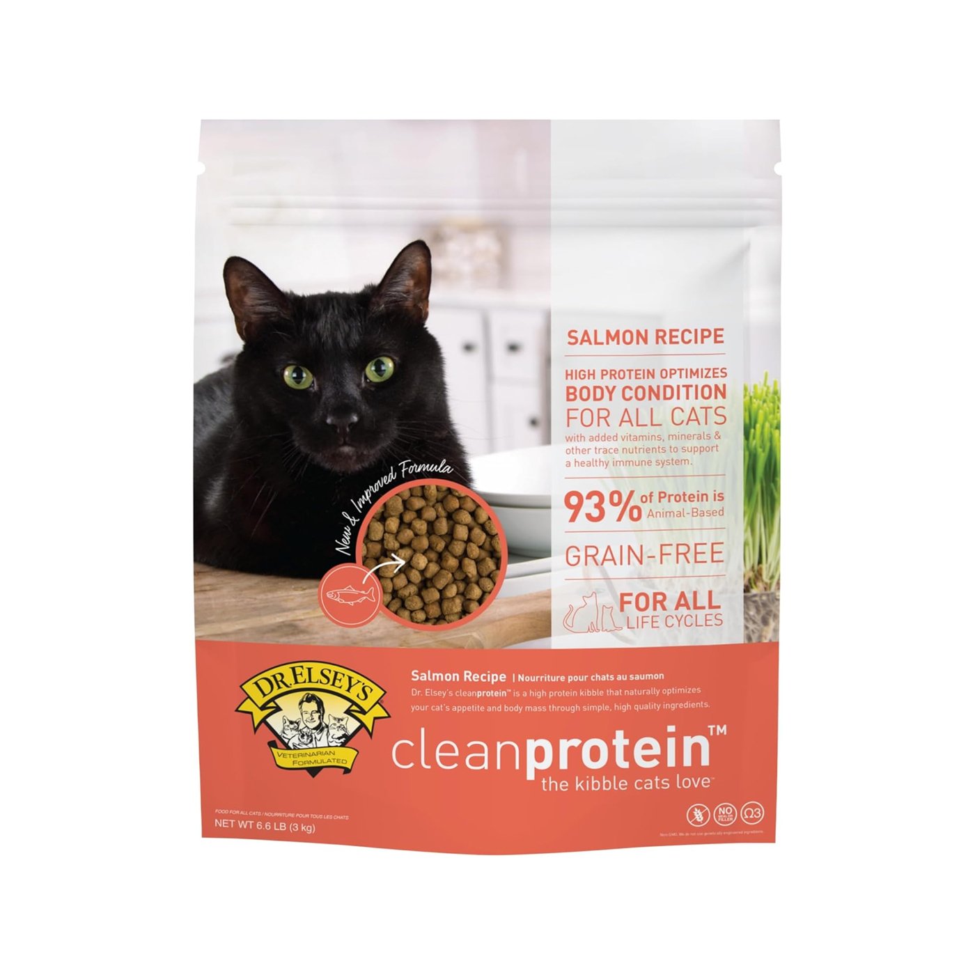 Dr. Elsey s Cleanprotein Salmon Formula Dry Cat Food 6.6 Lb